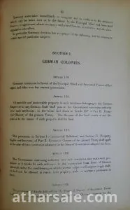 شروط  السلام او معاهدة فرساى لانهاء الحرب العالميه الاولى 6