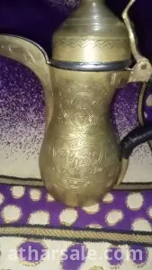 تحفه انتيكه اثريه اصليه مزخرفه قديمه من تاريخ العصر الاسلامي القديم ابريق معدن نفيس مختلط  لهواه الانتيكات 2