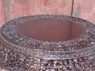 تحفه فنيه قديمه جدااااااا عتيقه تعود للمبراطوريه الهنديه تحفه من تحف قصور الامبراطوريه الهنديه قطعه عتيقه كلها نحت يدوى قطعه من تحف قصر الامبراطوريه 1