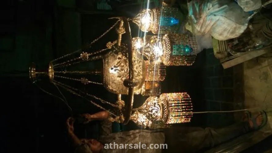 نجفة نحاس شغل هاندميد  تحفة فنية واثرية مكانها القصور والمساجد العريقة