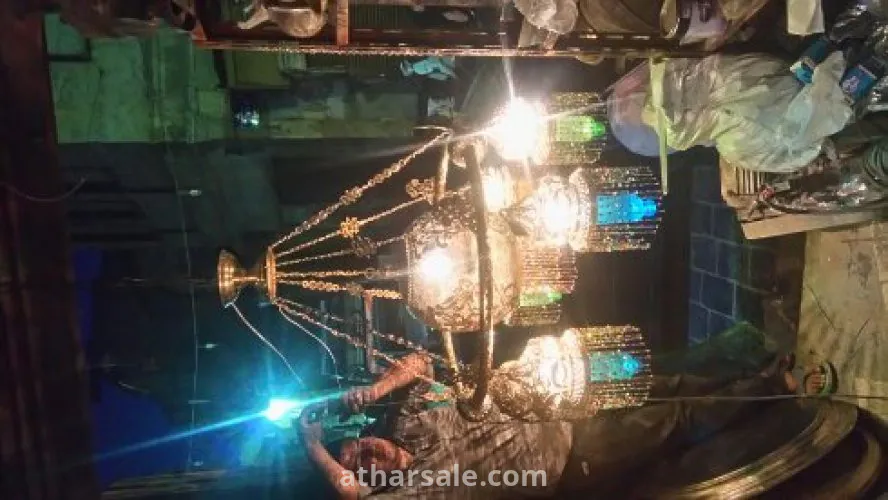 نجفة نحاس شغل هاندميد  تحفة فنية واثرية مكانها القصور والمساجد العريقة