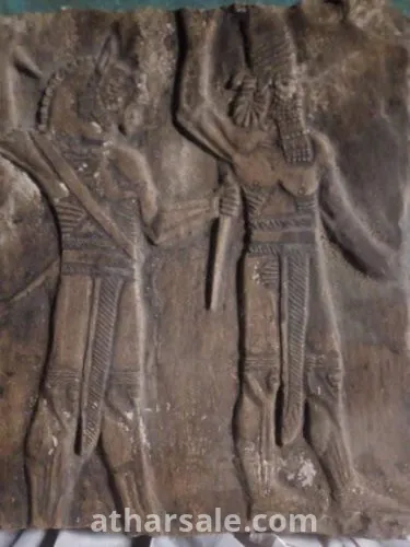 اثار عراقيه اشوريه بابلى لاهل بابل بالعراق اصلي حجر تقيل مقاس 44* 33 سنتي
