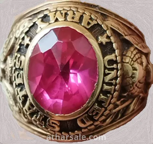 خاتم دهب يحمل شعار القوات الأمريكية