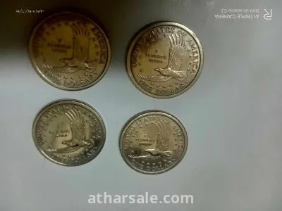 1-عملات إليزابيث الثانية 1971 2بنس -1بنس - نصف بنس 2-واحددولار امريكي عملات دولار ساكاجاويا  - 1967 2000d -2001p 2001d - 2000p    QUARTER DÓLAR - 1965   QUARTER DÓLAR