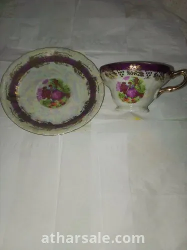 طقم شاي صيني + اطباق تقديم الحلوي