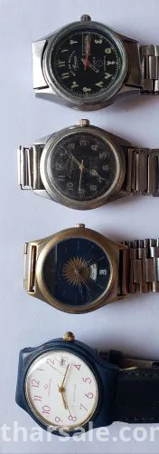 اربع ساعات سويسرية ماركة اصلية