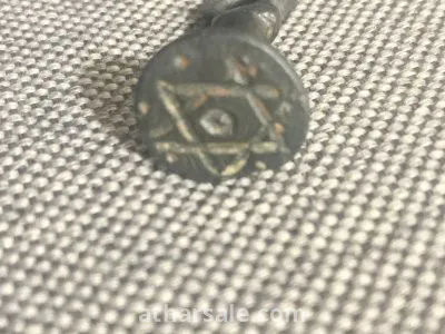ختم النجمه السداسيه الوحيد في العلم وهوه قبل الميلاد بي 800سنه من البرنز قطعه نادره جدا 7