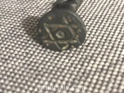 ختم النجمه السداسيه الوحيد في العلم وهوه قبل الميلاد بي 800سنه من البرنز قطعه نادره جدا 5