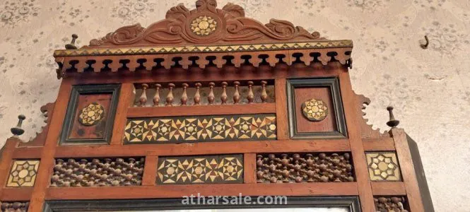 مرايا ارابيسك معشقة صدف بالكامل شغل يدوى قديم 4