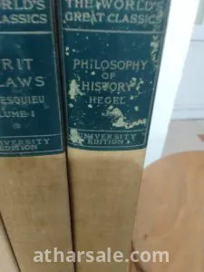 عشر مجلدات في أمهات الفكر الغربي باللغة الإنجليزية طبعت عام 1900 15