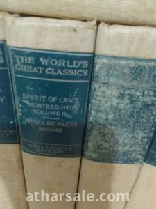 عشر مجلدات في أمهات الفكر الغربي باللغة الإنجليزية طبعت عام 1900 12