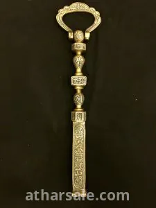 نسخة قديمة من مفتاح الكعبة المشرفة برونز تكفيت فضة 6