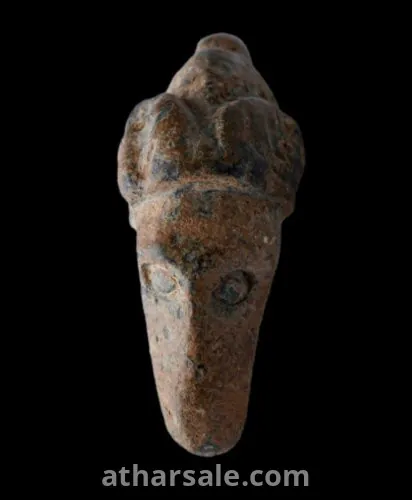 A bronze pendant dating back to the Roman era symbolizing the zodiac sign Aries
