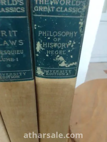 عشر مجلدات في أمهات الفكر الغربي باللغة الإنجليزية طبعت عام 1900
