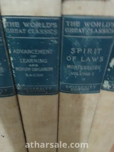 عشر مجلدات في أمهات الفكر الغربي باللغة الإنجليزية طبعت عام 1900