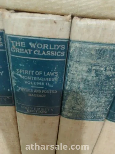 عشر مجلدات في أمهات الفكر الغربي باللغة الإنجليزية طبعت عام 1900