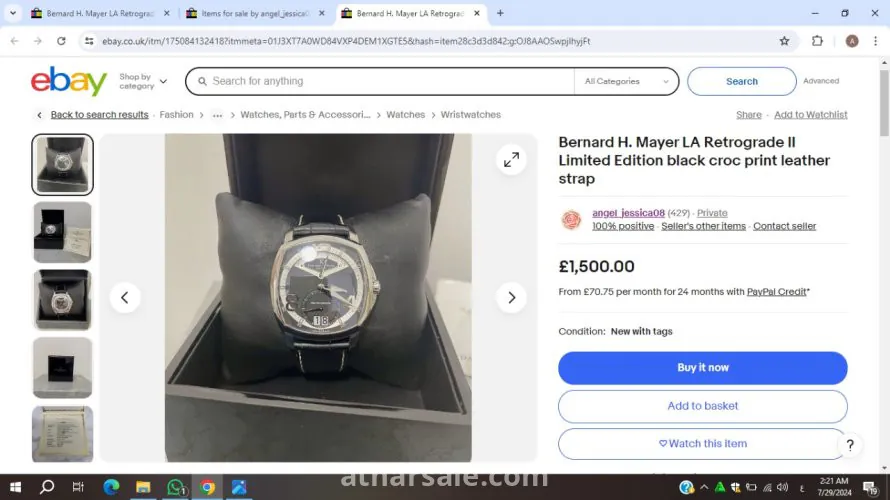 FS Bernhard H. Mayer la Retrogrande Watch II Gold - لأعلى سعر