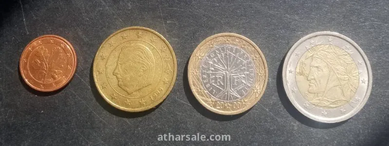 عملة يورو معدنيه قديمة
