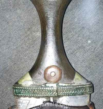 Heritage dagger blade 22 cm old 50 years old deer horn and natural leather