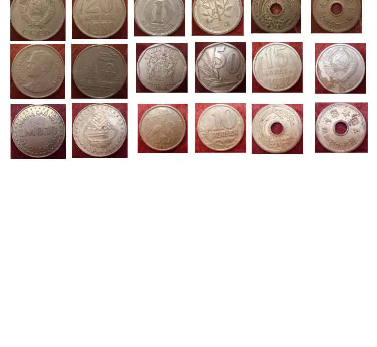 Old coins and banknotes Arabic and international