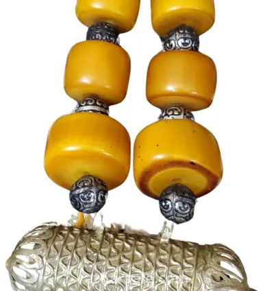 Antique necklaces decorated with antique bakelite beads. Necklaces are about 100 years old. 4