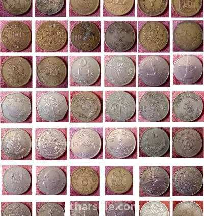 Old coins and banknotes Arabic and international 3