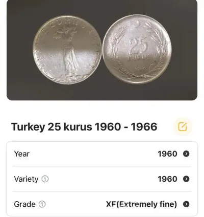 عملة تركية 1960