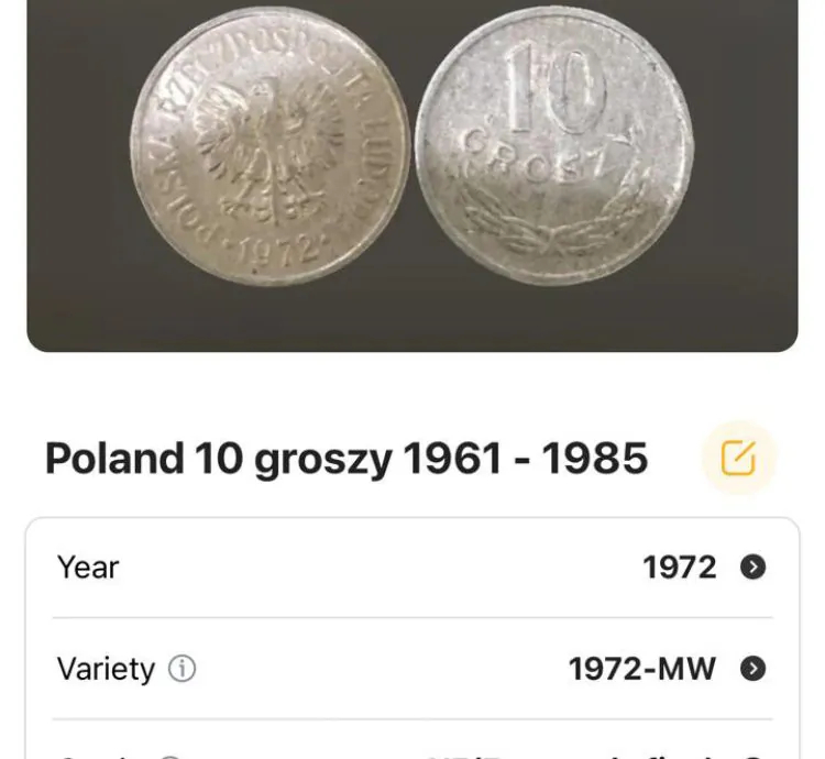 عملة بولندا 1972