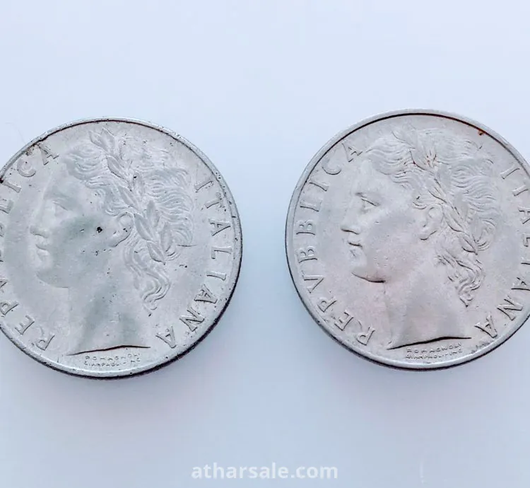 عملتان 100 ليرة ايطالية