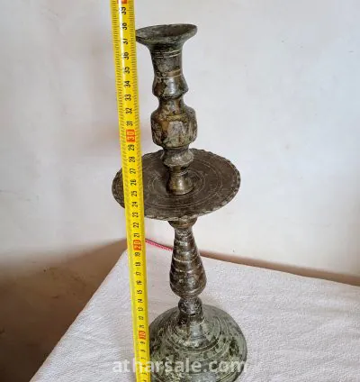 شمعدان انتيك من النحاس 4