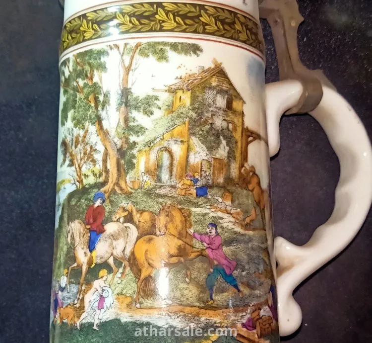 2 من اكواب البيرة الالمانيا القديمة تصلح للدكور