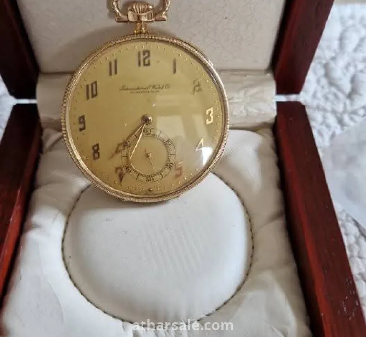 ساعة جيب IWC عتيقة من عام 1928 – تحفة فريدة لعشاق الساعات
