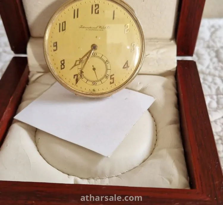 ساعة جيب IWC عتيقة من عام 1928 – تحفة فريدة لعشاق الساعات