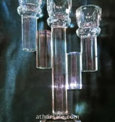 2 من الشمعيدان الكريستال البوهيميا القديم 3