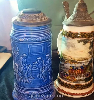 2 من اكواب البيرة الالمانيا القديمة تصلح للدكور 9