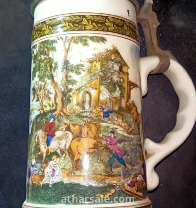 2 من اكواب البيرة الالمانيا القديمة تصلح للدكور