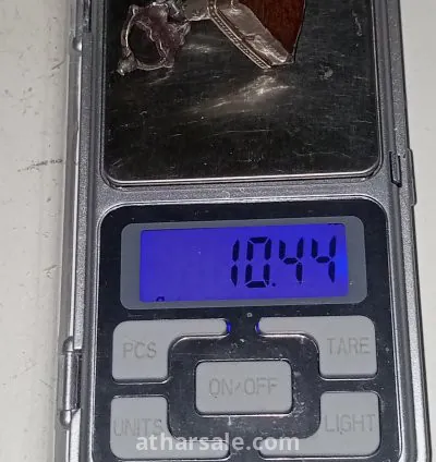 ختم عثماني فضه بحجر كهرمان 3