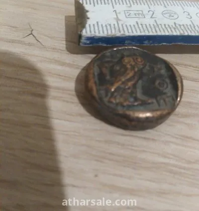 عملة البومة اليونانية اصلية 3