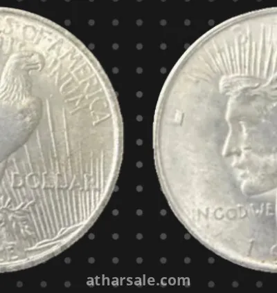 دولار امريكي من الفضة يعود لعام 1922