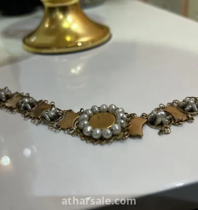 سواره ذهب مشبعه بالؤلؤ عمرها اكثر من 150 سنه 4