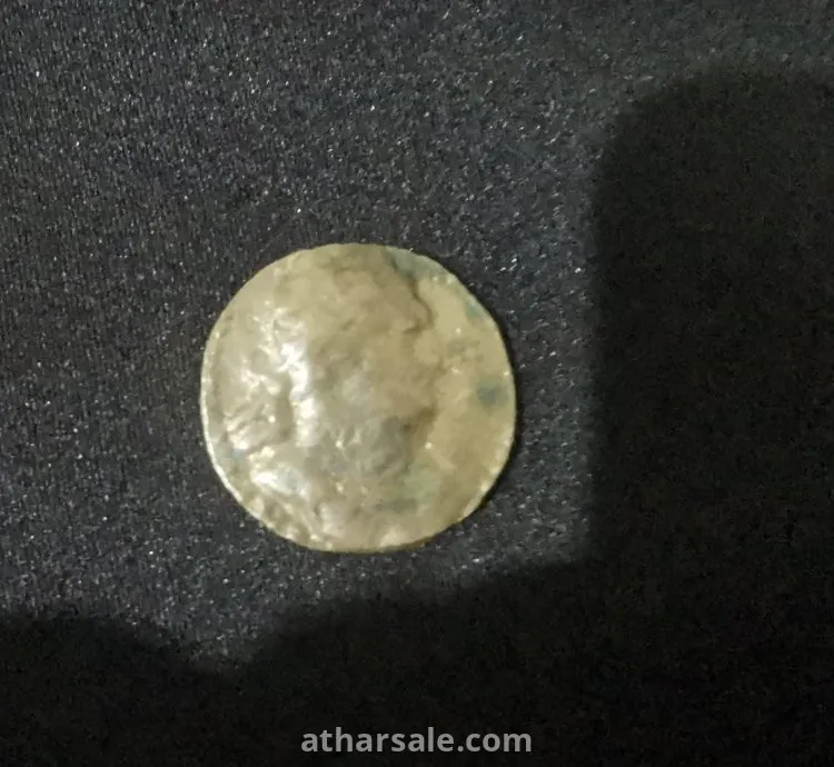 An ancient bronze coin from 1800