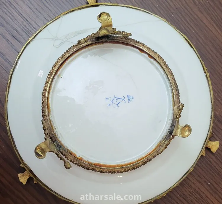 تحفة أثرية فرنسية فاخرة – فروتيرة سنتر بيس (fruitière centrepiece) اواخر القرن ١٩ أصلية مختومة