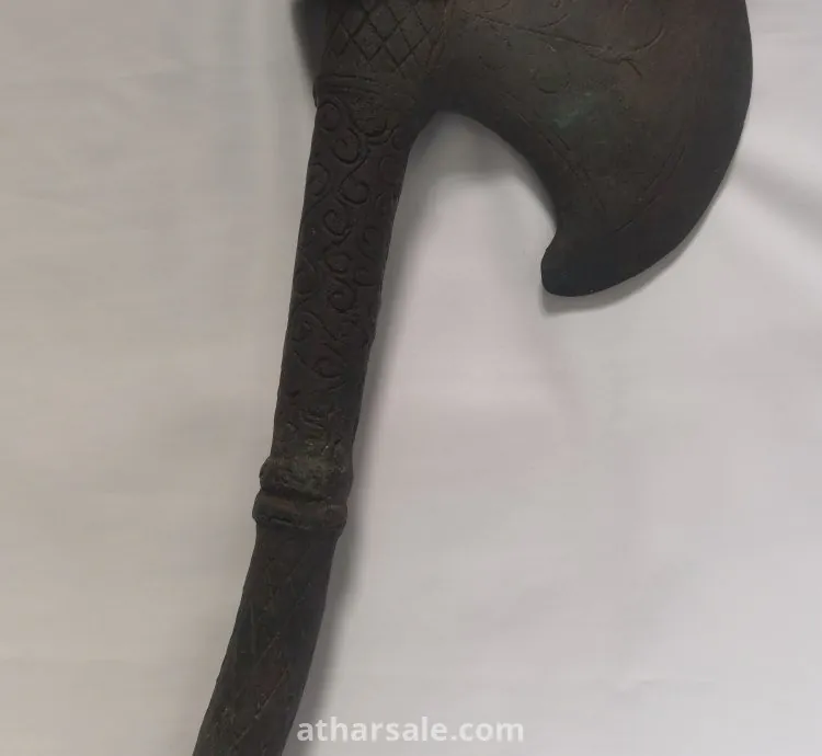 Antique Ceremonial Bronze Axe – Southeast Asia – Elephant Motif – Possibly 15th Century