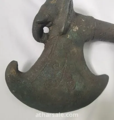 Antique Ceremonial Bronze Axe – Southeast Asia – Elephant Motif – Possibly 15th Century 5