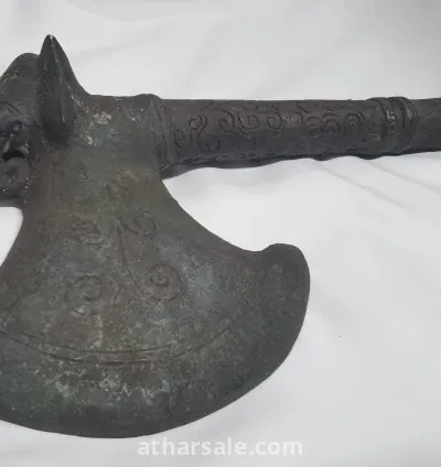 Antique Ceremonial Bronze Axe – Southeast Asia – Elephant Motif – Possibly 15th Century 4