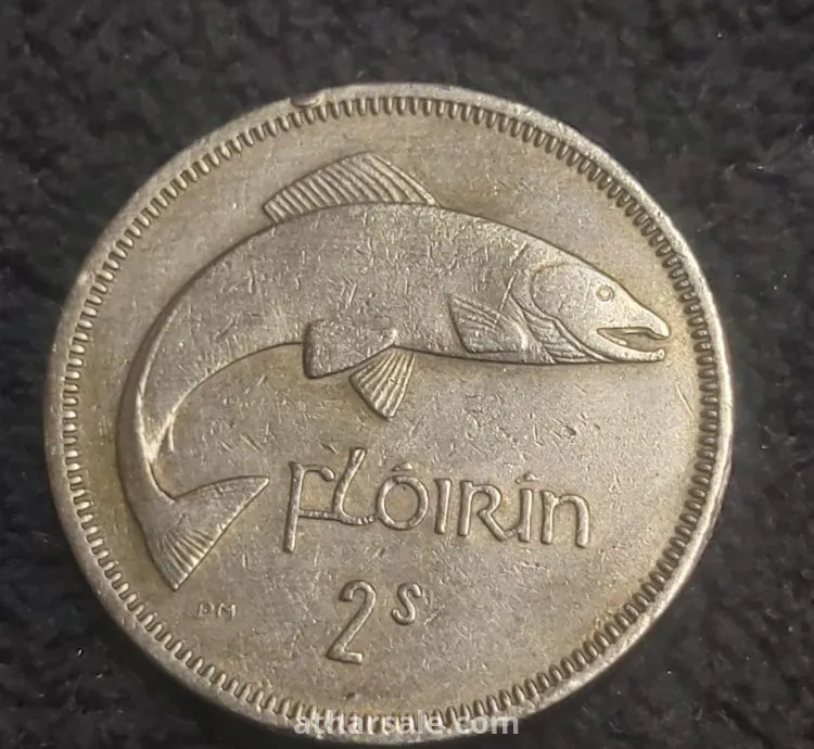Ireland Republic Florin 1966 Copper 2
