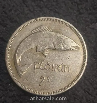 Ireland Republic Florin 1966 Copper 2