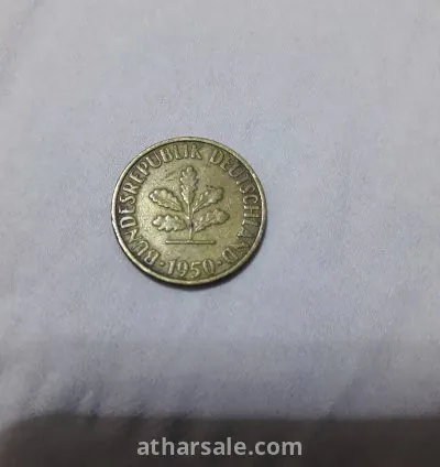 عملة معدنية ألمانية قديمة ( 10 فينيج)