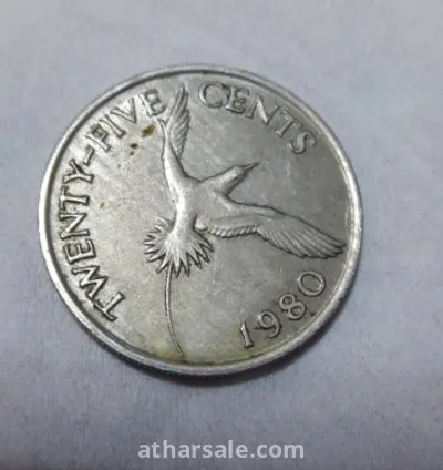 A coin of Queen Elizabeth