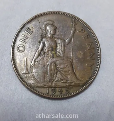 عملة معدنية بريطانية قديمة